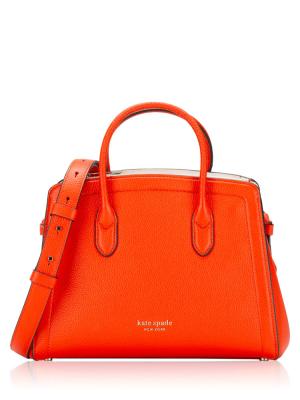 Knott Medium Satchel Orange