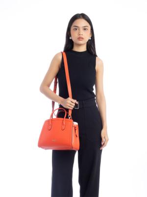 Knott Medium Satchel Orange