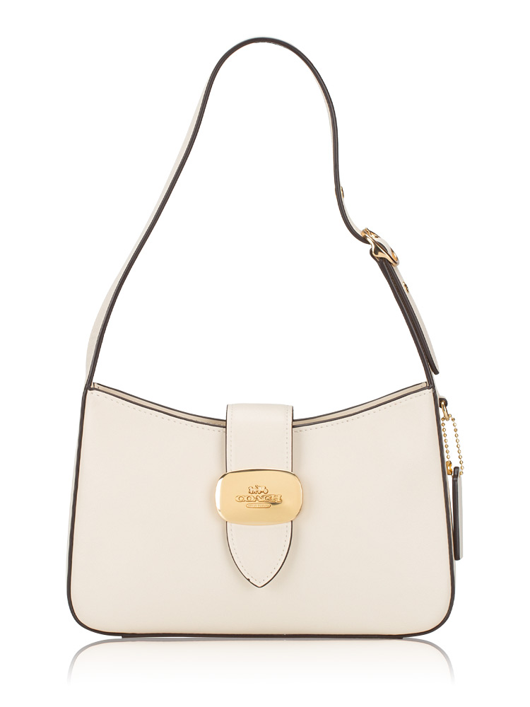CAA93 Eliza Smooth Leather Shoulder Bag Chalk