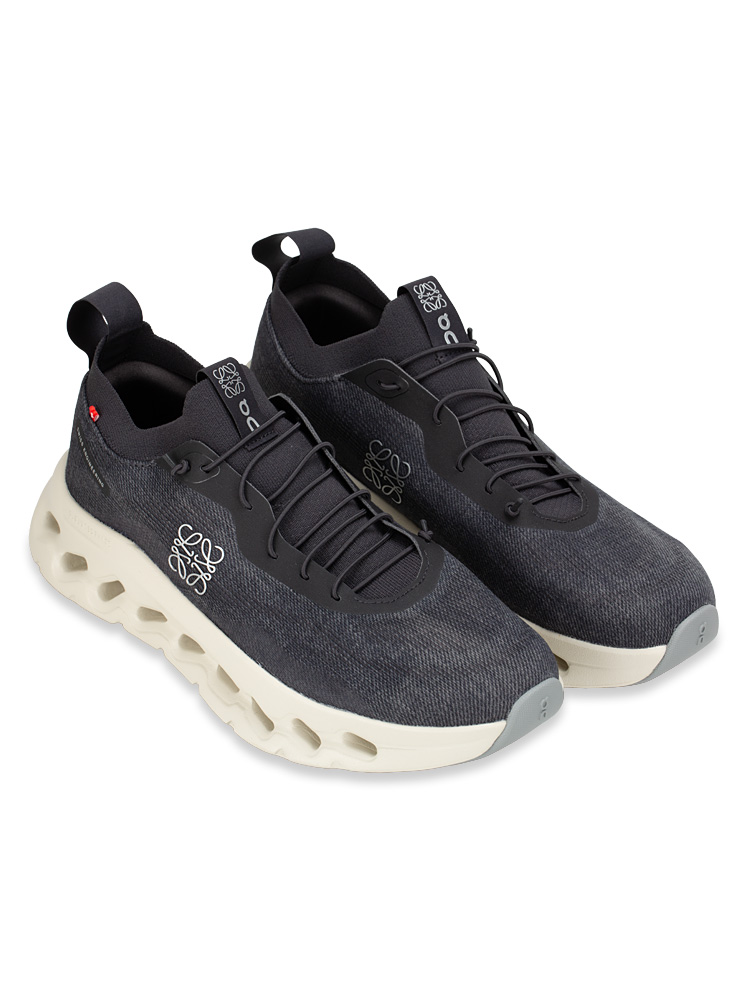 x On Mens Cloudtilt Denim-Print Sneakers Grey Sz 42