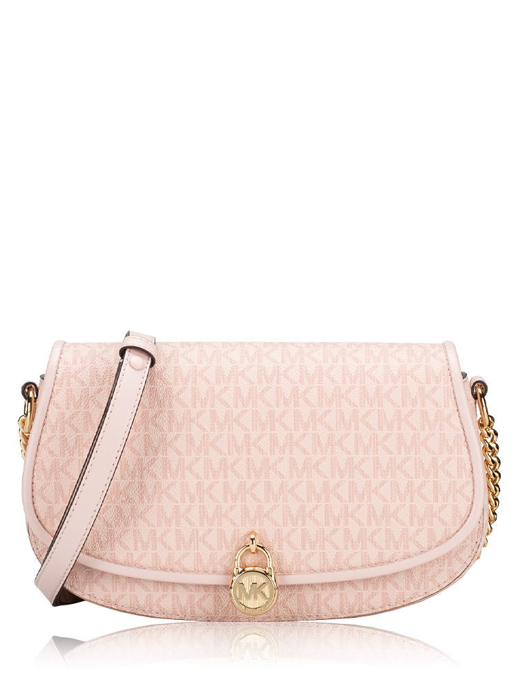 Signature Mila Medium EW Messenger Powder Blush