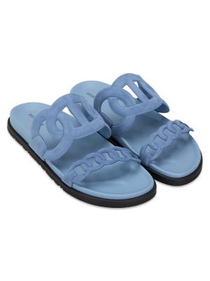 Chevre Velours Extra Sandals Bleu Jean Sz 40
