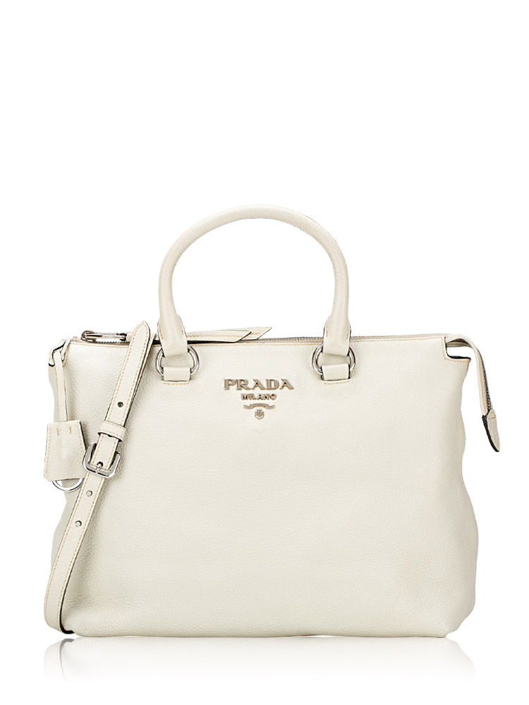 Vitello Phenix Tote Bianco