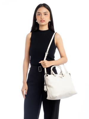 Vitello Phenix Tote Bianco