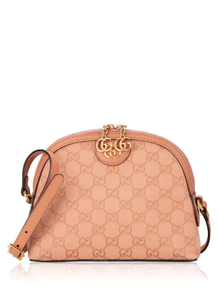 Canvas Ophidia Dome Small Shoulder Bag Pink