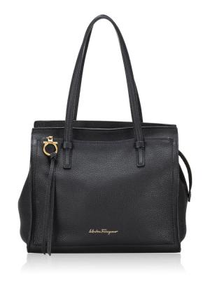 Calfskin Medium Amy Tote Black
