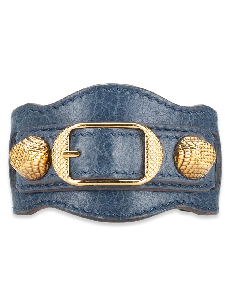 Giant Gold Cuff Bracelet Bleu Persan Sz S