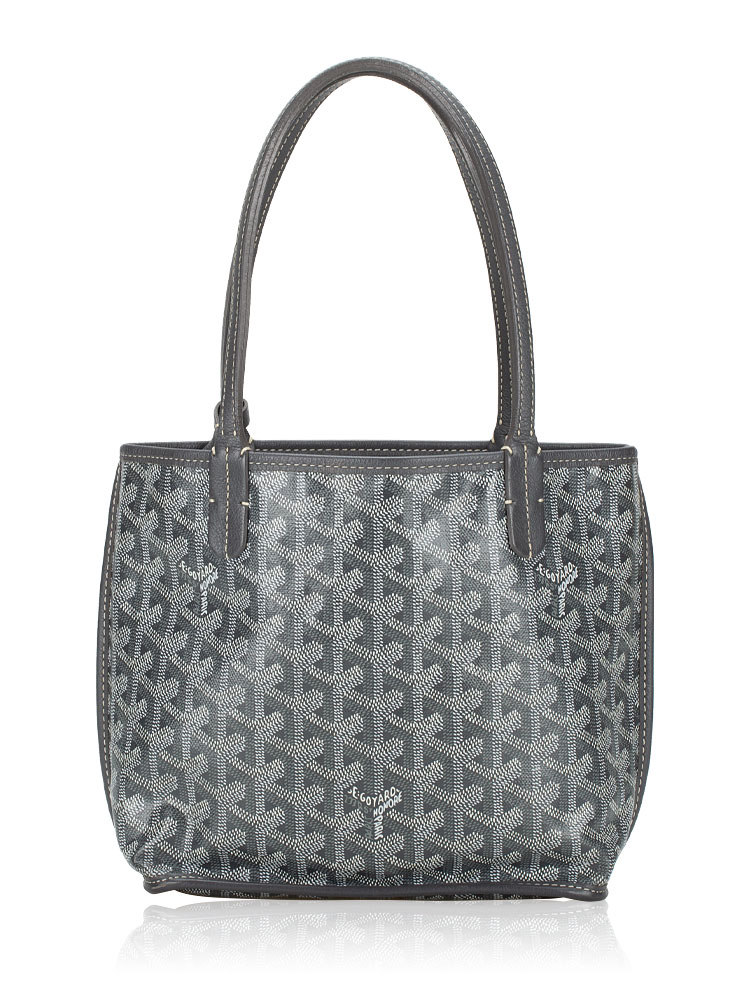 Goyardine Reversible Mini Anjou Grey