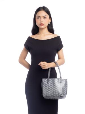 Goyardine Reversible Mini Anjou Grey