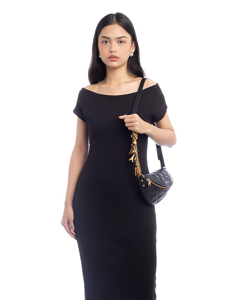 Nappa Quilted Souvenir XS Belt Bag Black