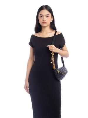 Nappa Quilted Souvenir XS Belt Bag Black