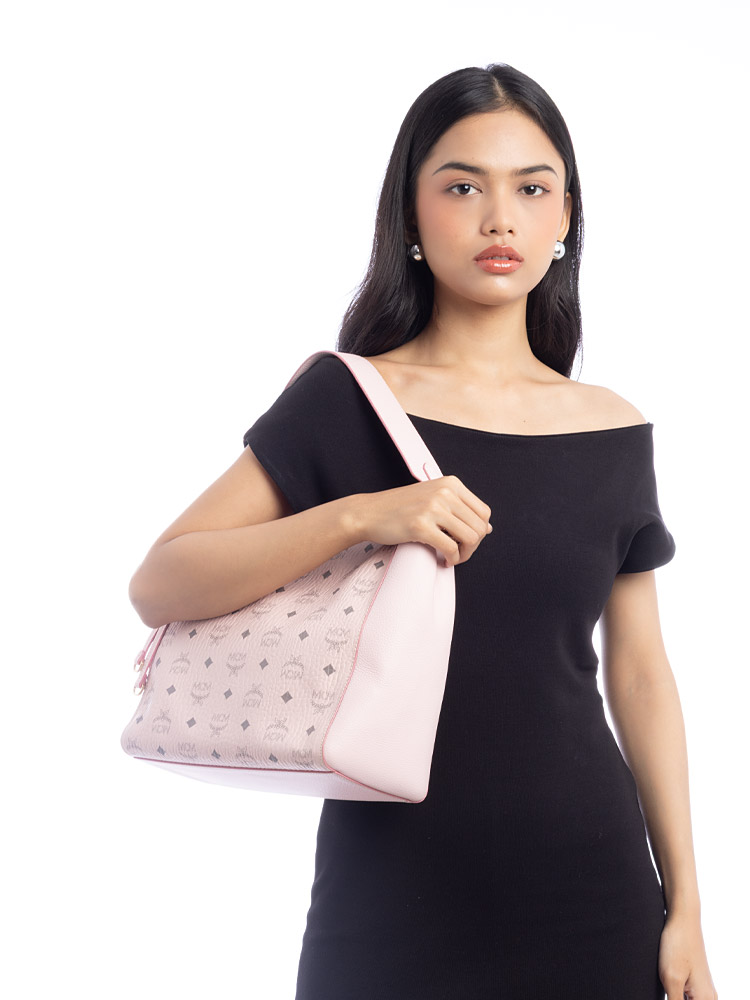 Visetos Aren Medium Hobo Powder Pink