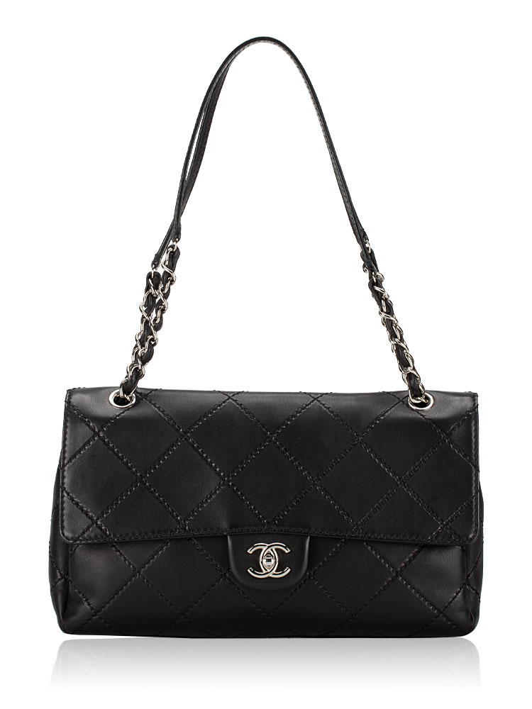 Lambskin Orient Express Flap Bag Black