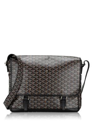 Goyardine Grand Bleu GM Messenger Black