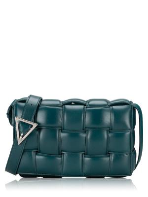 Calfskin Intreccio Maxi Padded Cassette Crossbody Ottanio