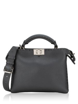 Soft Cuoio Romano Small Peekaboo Selleria Grey