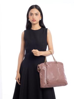 Calfskin Limited Edition Boudoir Lockit Chain Bag Rose