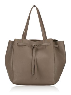 Soft Grained Calfskin Small Belt Cabas Phantom Taupe