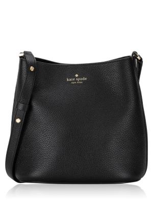 Julia Leather Bucket Bag Black