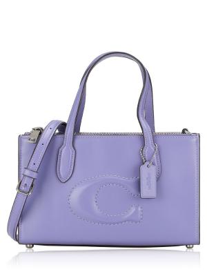  CR097 Nina Leather Small Tote Violet