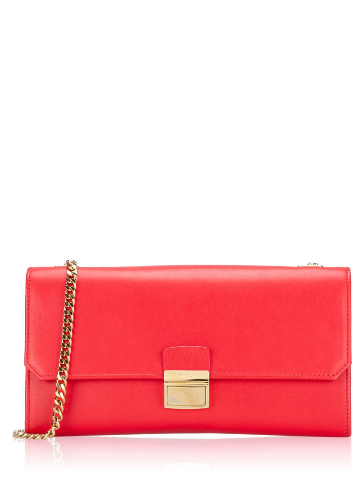 Sinfonia Clutch on Chain Red