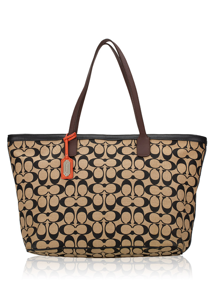 23107P Signature Legacy Weekend  Zip Top Tote Black