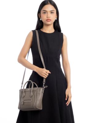 Drummed Calfskin Nano Luggage Souris