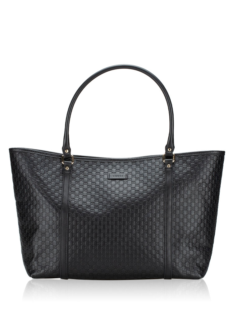 Microguccissima Medium Joy Tote Black