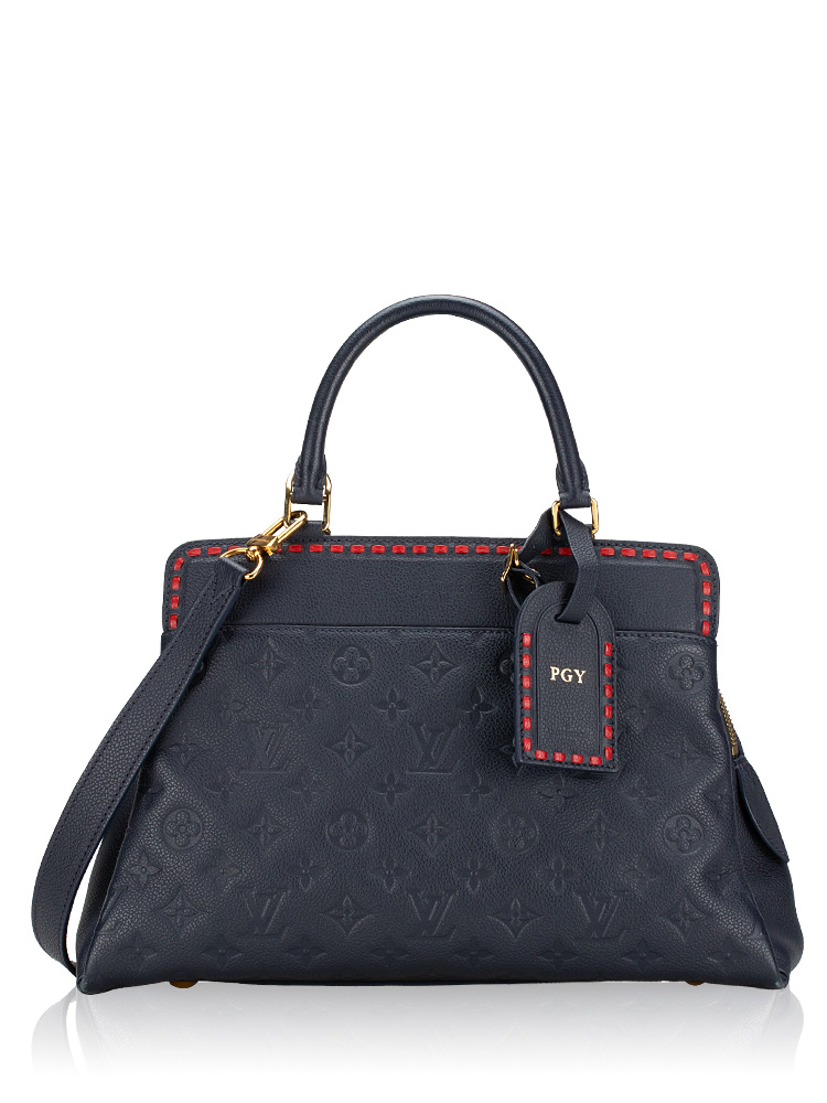 Monogram Empreinte Vosges MM Marine Rouge