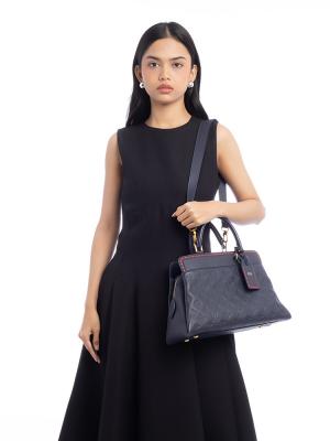 Monogram Empreinte Vosges MM Marine Rouge