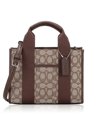 CAR78 Signature Jacquard Smith 24 Tote Oak Maple
