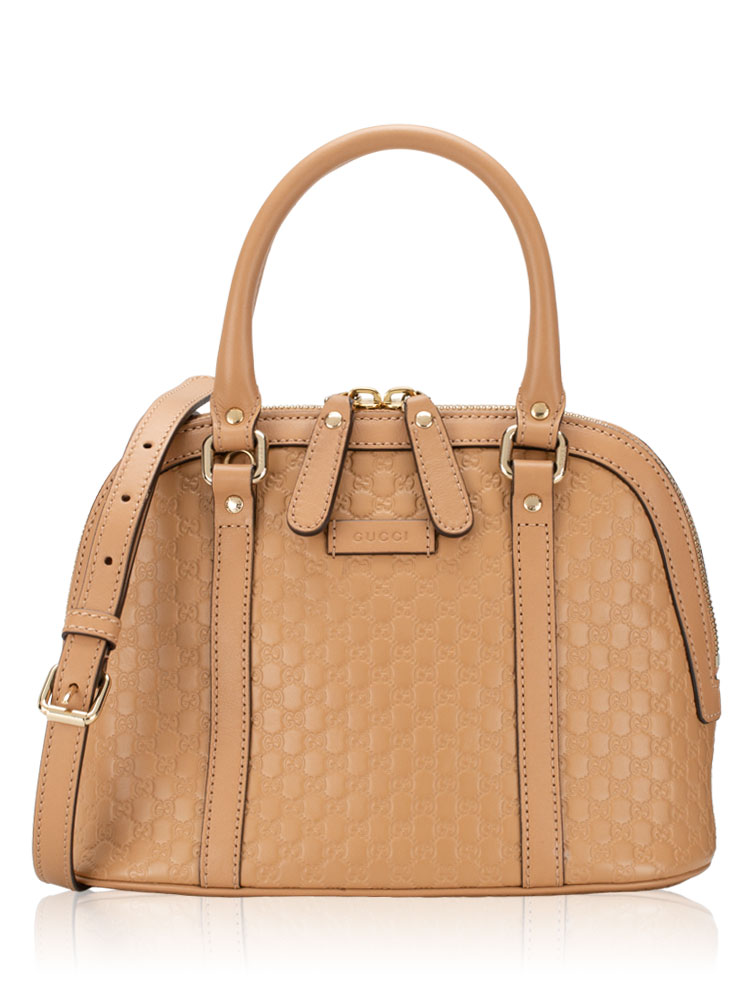 Soft Microguccissima Mini Dome Bag Camelia