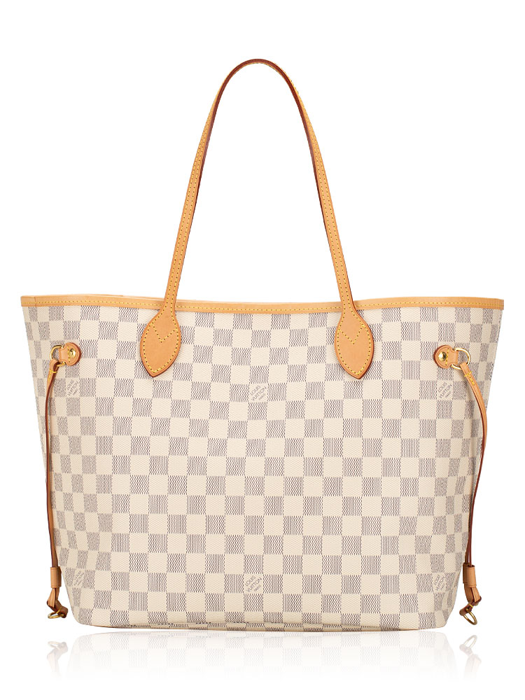 Damier Azur Neverfull MM NM Rose Ballerine