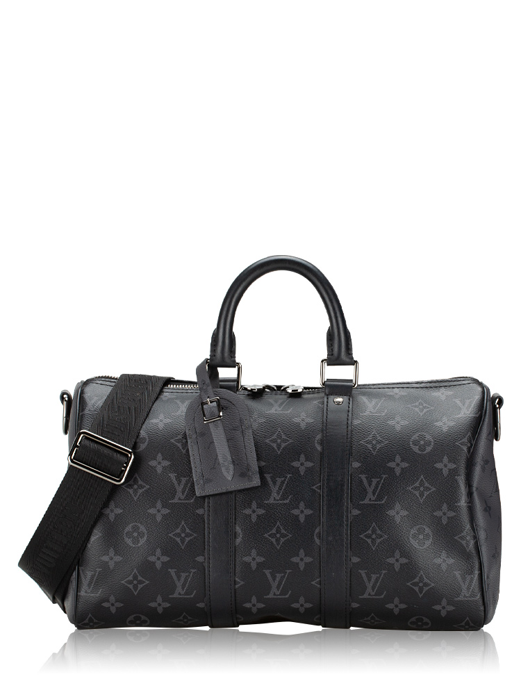 Monogram Eclipse Reverse Keepall Bandouliere 35 Black