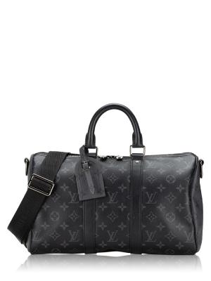 Monogram Eclipse Reverse Keepall Bandouliere 35 Black