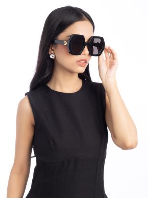 GG0772S Retro Oversize Sunglasses Black