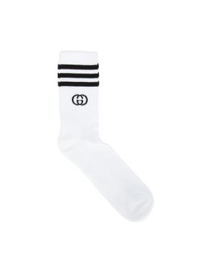 X Adidas Cotton Interlocking G Crew Socks White