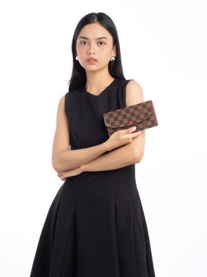 Damier Ebene Emilie Rouge Coquelicot