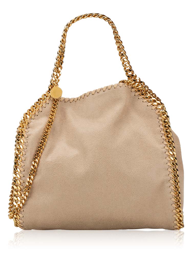 Shaggy Deer Falabella Mini Fold Over Tote Butter Cream