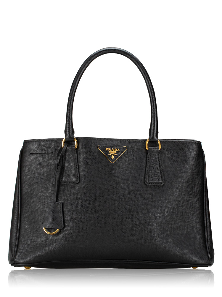Saffiano Lux Medium Tote Nero