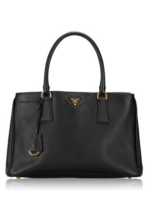 Saffiano Lux Medium Tote Nero