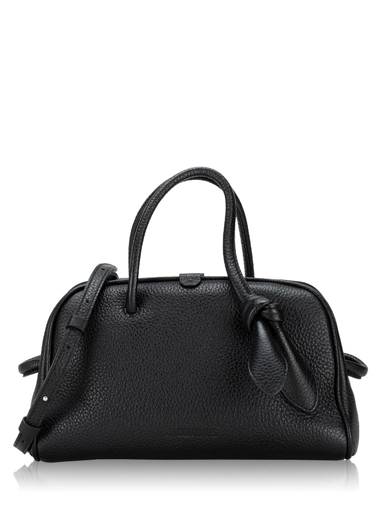 Calfskin Le Petit Turismo Small Soft Bowling Bag Black