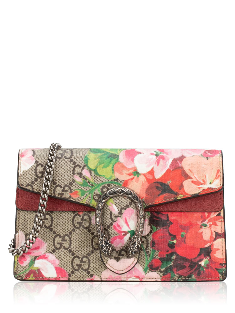 GG Supreme Blooms Dionysus Super Mini Shoulder Bag Beige Dry Rose