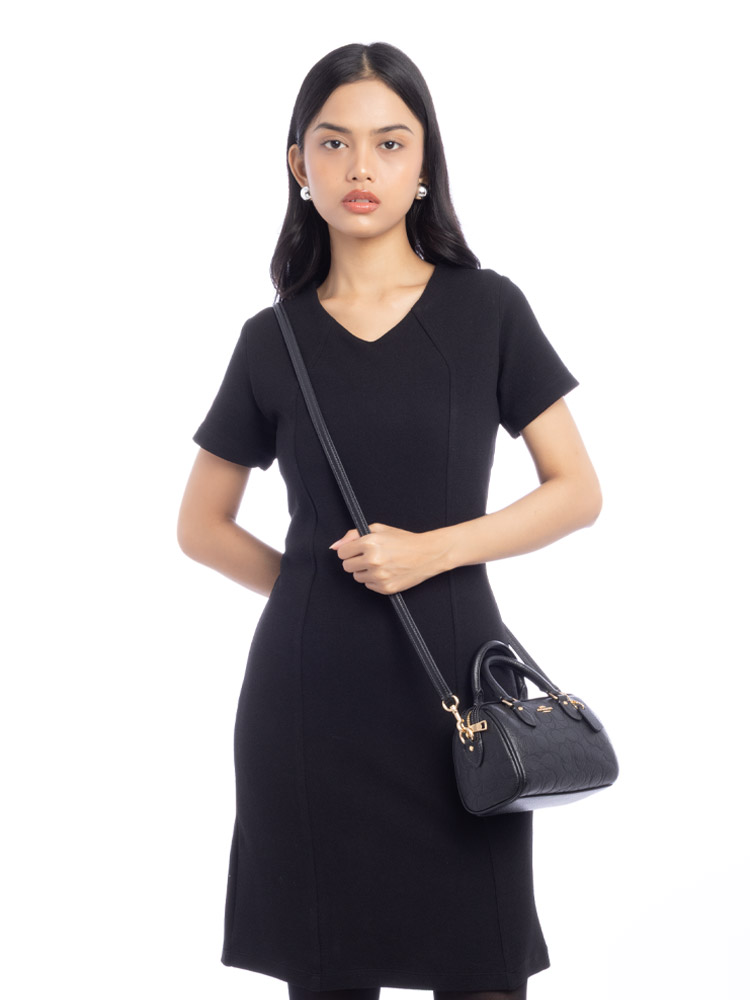 CCF28 Signature Rowan Mini Crossbody Black