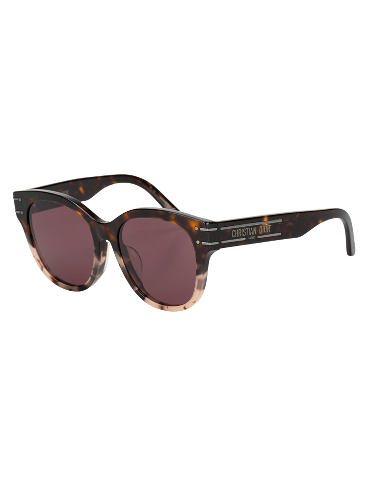 Diorsignature B6F Butterfly Sunglasses Dark Havana Pink