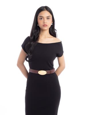 Calfskin 35mm Articles de Voyage Belt Brown Sz 95