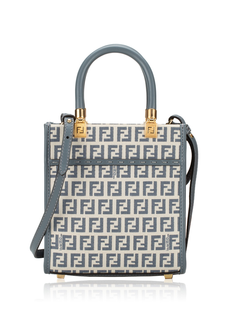 FF Jacquard Sunshine Mini Shopper Blue Gray