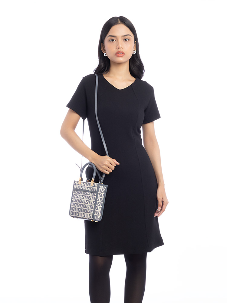 FF Jacquard Sunshine Mini Shopper Blue Gray