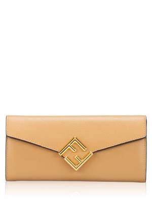 Vitello King Cruise FF Continental Wallet Beige