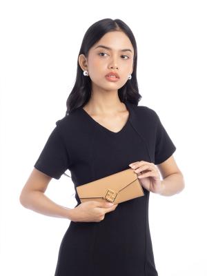 Vitello King Cruise FF Continental Wallet Beige